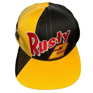 Vintage NASCAR Rusty Wallace Miller Racing CFS two-tone SnapBack hat